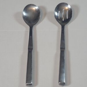 Vollrath Stainless Steel 12" Serving/Slotted Spoon Set EUC